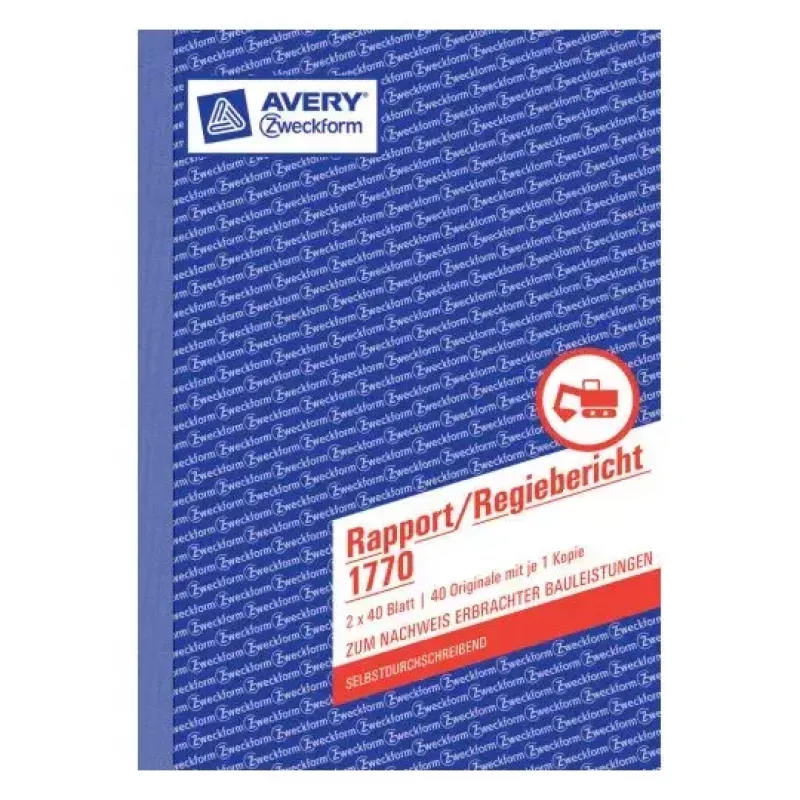 Administration Book Avery 1770 Blue White