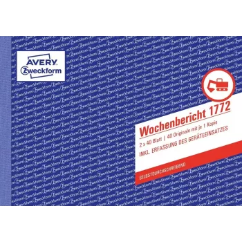 Accounting form/book A5 Avery 1772