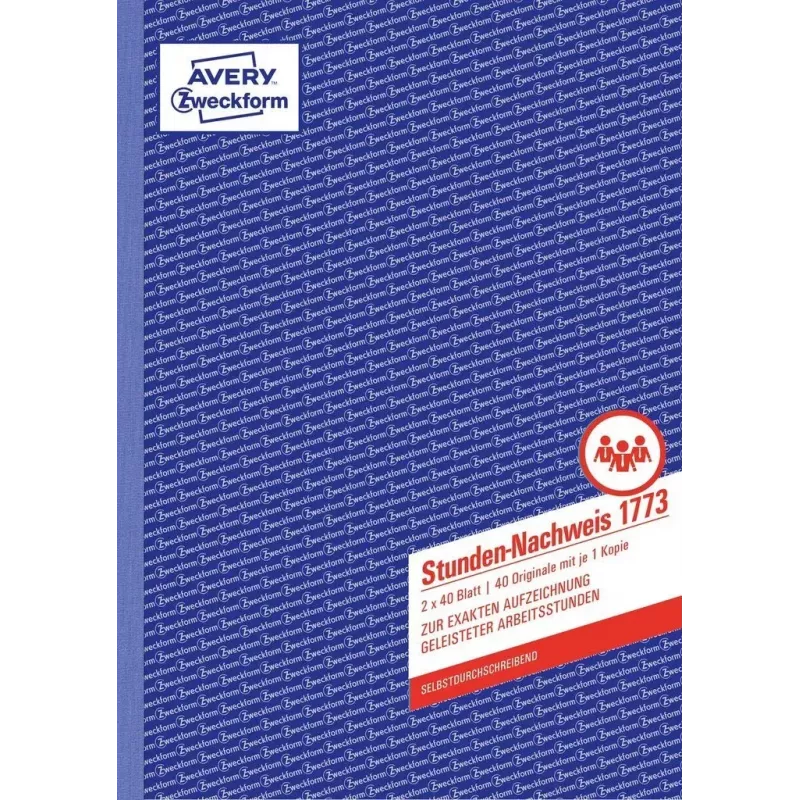 Accounting form/book AVERY 1773