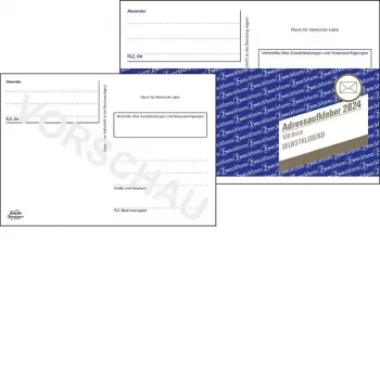 Self-adhesive label Avery 2824 Rectangle White