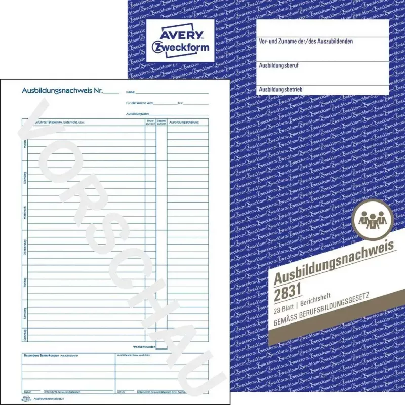 Weekly appointment book Avery 2831