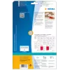 Shipping label warning message HERMA 8326