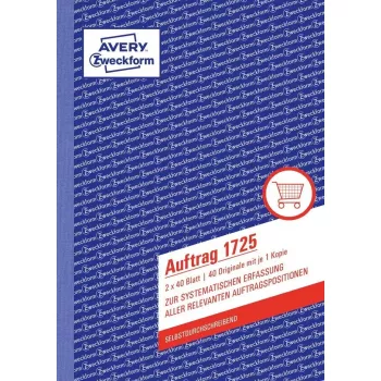 Accounting Form Book AVERY 1721-5 A5 40 Pages