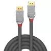 Lindy 0.5m DisplayPort 1.4 Cable, Cromo Line, 0.5 m, DisplayPort, DisplayPort, Male, Male, 4096 x 2160 pixels