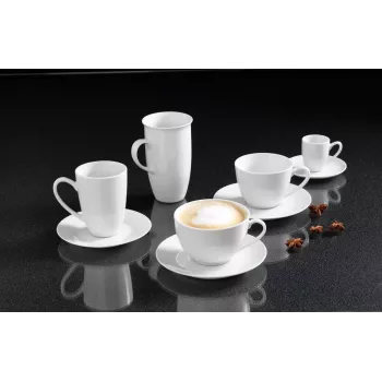 Cup Single Snap by R&B BIANCO White Cappuccino 0.3L