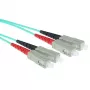 ACT 5 meter LSZH Multimode 50/125 OM3 fiber patch cable duplex with SC connectors