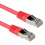 ACT Red 1 meter LSZH SFTP CAT6A patch cable with RJ45 connectors
