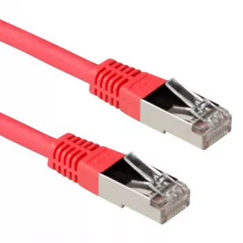 ACT Red 3 meter LSZH SFTP CAT6A patch cable with RJ45 connectors