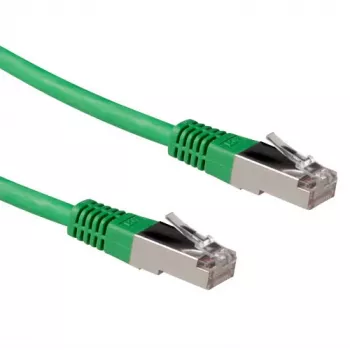 ACT Green 3 meter LSZH SFTP CAT6A patch cable with RJ45 connectors