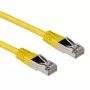 ACT Yellow 1 meter LSZH SFTP CAT6A patch cable with RJ45 connectors