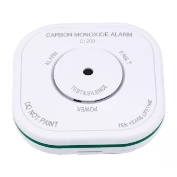 Gas detector Olympia 6121 — Carbon monoxide (CO), 85 dB alarm, battery powered (AAA 1.5V), white