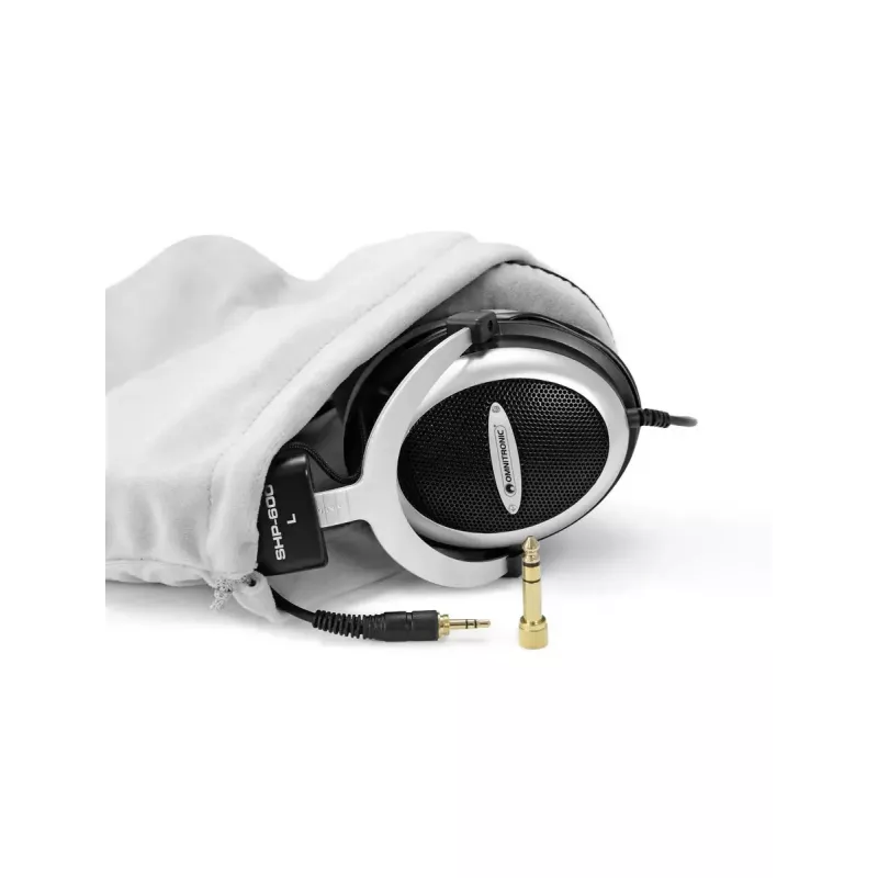 Headphones Omnitronic 14000329 Wired Head-band Calls Music Black Silver
