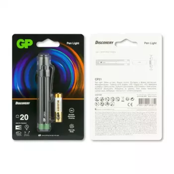 Hand flashlight GP Batteries CP21 Black
