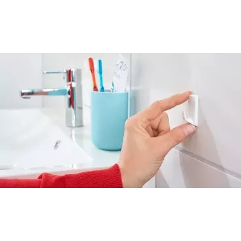Towel hook TESA 57072-00000 Indoor White 3 pcs