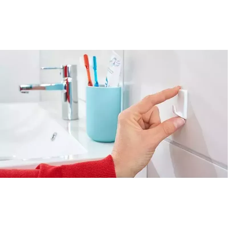 Towel hook TESA 57072-00000 Indoor White 3 pcs