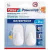 Towel hook TESA 59781-00000 Indoor White 2 pcs