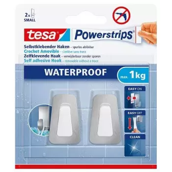 Towel hook TESA 59783-00000 Indoor White 2 pc(s)