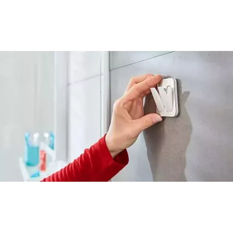 Towel hook TESA 59785-00000 Indoor Stainless steel White