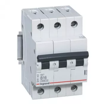 Circuit breaker Legrand 419169 B16A 3P 6kA – 16 A, 3-pole, 6 kA breaking capacity