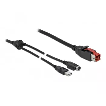 PoweredUSB cable DeLOCK 85942 3m USB Type-A Mini-DIN 3 pin