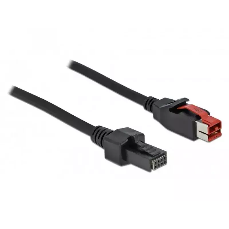 PoweredUSB cable DeLOCK 85953 24V 2x4 pin 4m for POS printers