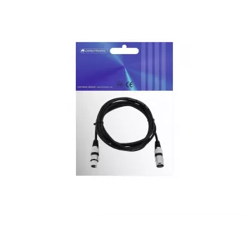 Audio cable XLR 3-pin Omnitronic 3022047N 3 m Black