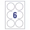 Avery 6229REV-10 self-adhesive label Round Removable White 60 pcs