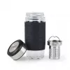EMSA N20803 Tea Mug, 420 ml, Black, with Sieve Insert