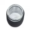 EMSA N20803 Tea Mug, 420 ml, Black, with Sieve Insert
