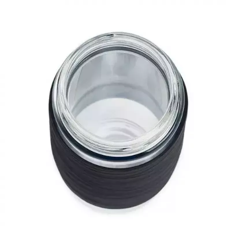 EMSA N20803 Tea Mug, 420 ml, Black, with Sieve Insert