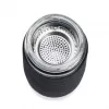 EMSA N20803 Tea Mug, 420 ml, Black, with Sieve Insert