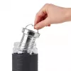 EMSA N20803 Tea Mug, 420 ml, Black, with Sieve Insert