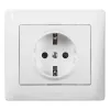 Socket Legrand Galea Ultra — Model 771063, white finish