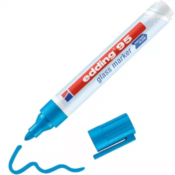 Glass marker Edding 95 Bullet tip Blue