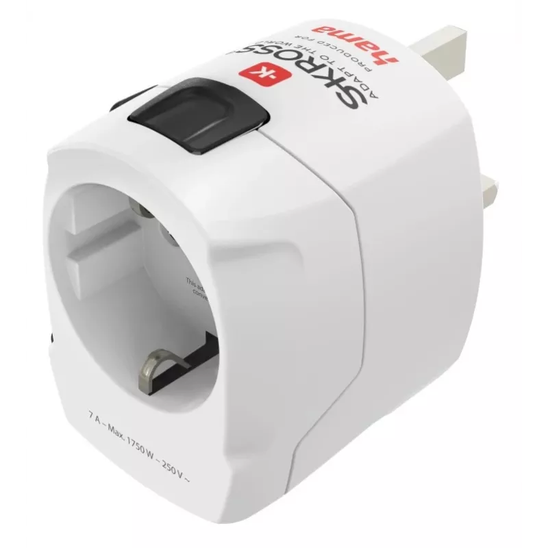 Hama World Travel Pro power plug adapter Universal Type F White