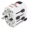 Hama World Travel Pro power plug adapter Universal Type F White