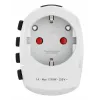 Hama World Travel Pro power plug adapter Universal Type F White