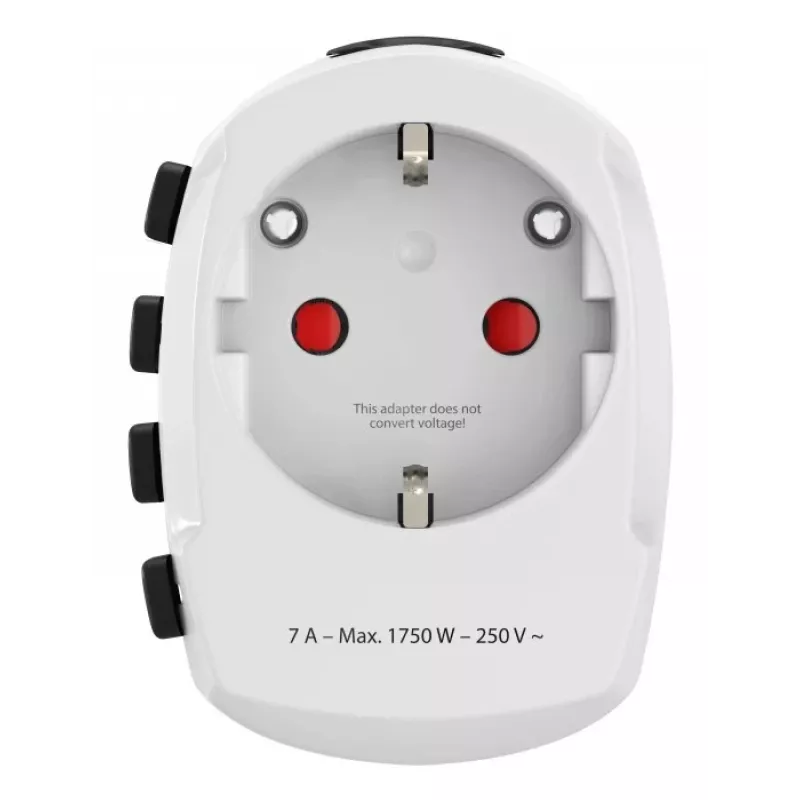 Hama World Travel Pro power plug adapter Universal Type F White