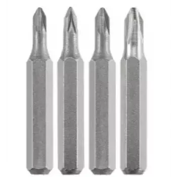 Screwdriver bit set KWB 128140 — 4 pieces, Pozidriv PZ0 & PZ1, 28 mm