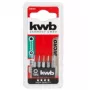 Screwdriver bit set KWB 128240 — 5 pcs Torx bits T3 T4 T5 T6 T8, 28 mm