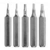 Screwdriver bit set KWB 128440 — 5 pcs, Hex (imperial) tips, metric sizes 0.7, 0.9, 1.3, 1.5, 2 mm, 28 mm length
