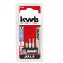 Screwdriver bit set KWB 128840 — 3 pcs, Torx (Star) tips, 28 mm length