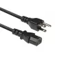 ACT Powercord USA plug - C13 black 1.8 m, 1.8 m, Power plug type A, C13 coupler, 120 V, 10 A