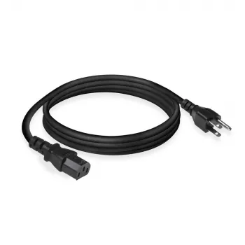 ACT Powercord USA plug - C13 black 1.8 m, 1.8 m, Power plug type A, C13 coupler, 120 V, 10 A