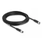 DeLOCK M8 3 pin Cable A-coded male to female PUR TPU 5 m