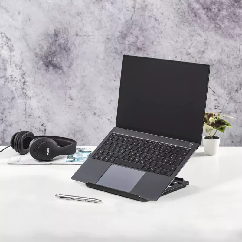 Laptop stand Hama Rotation 39.1 cm 360° swivel angle Black