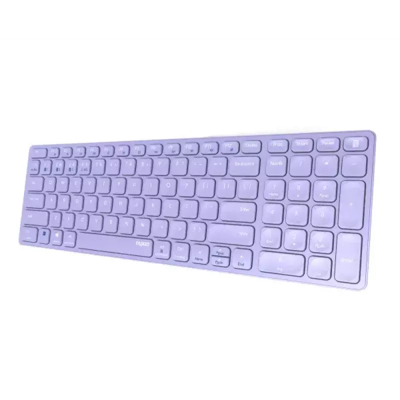 Wireless Keyboard Rapoo E9700M QWERTZ German Lilac RF Bluetooth
