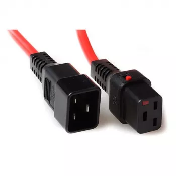 ACT Powercord C19 IEC Lock C20 red 2 m 16 A 230 V