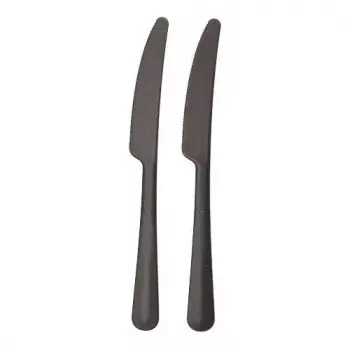 Disposable knife Papstar 96527 Black Polypropylene 197 mm 200 pcs