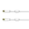 Coaxial Cable Hama 00205247 3 m White Coaxial Connectors